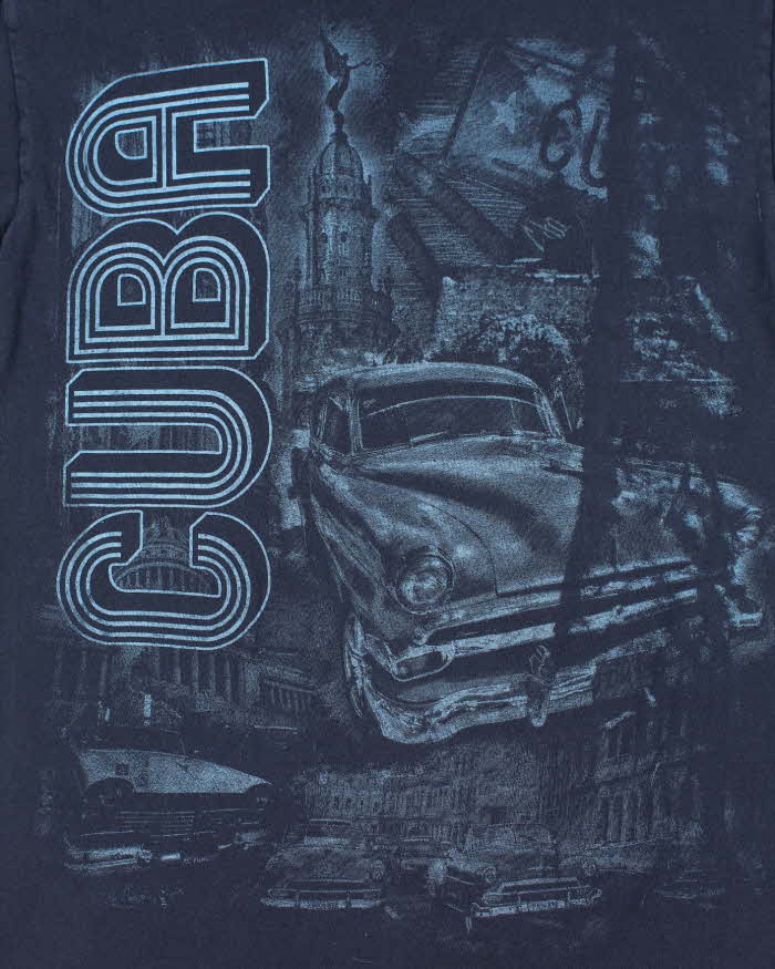 Vintage Y2K Cuba Souvenir Graphic T-Shirt - L