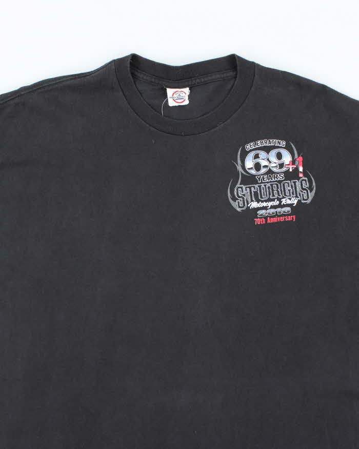 Vintage 2000's Sturgis 70th Anniversary Graphic Biker T-Shirt - XL
