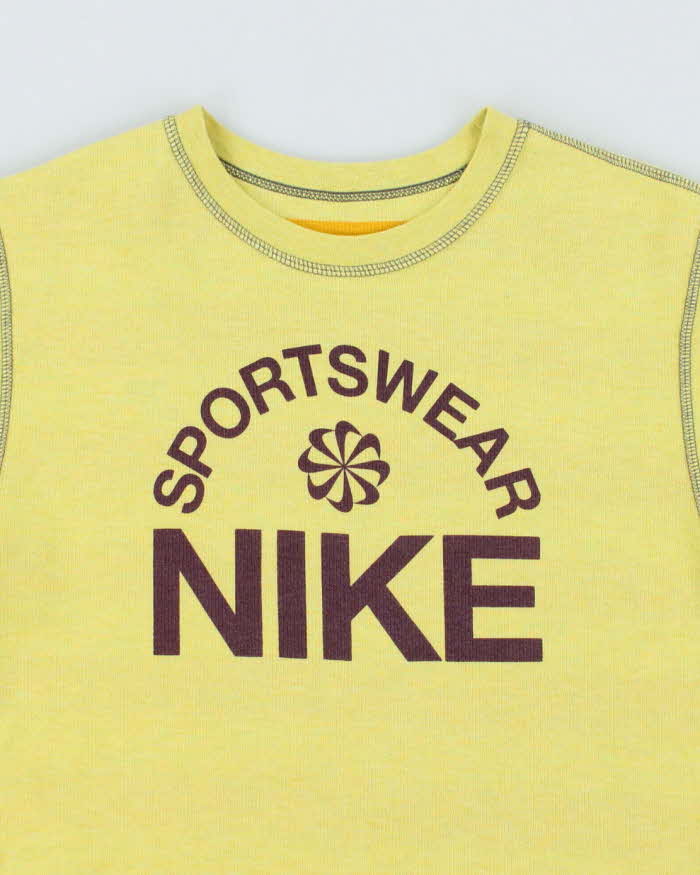 Vintage Y2K Nike Sportswear Reversible Baby T-Shirt - S