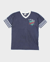 Vintage 80's Rolling Stones American Tour V-Neck T-Shirt - M