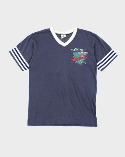 Vintage 80's Rolling Stones American Tour V-Neck T-Shirt - M