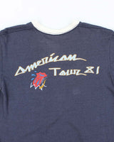 Vintage 80's Rolling Stones American Tour V-Neck T-Shirt - M