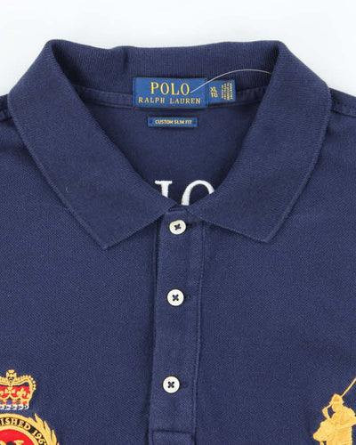 Vintage Y2K Ralph Lauren Big Horse Embroidered Polo Shirt - XL
