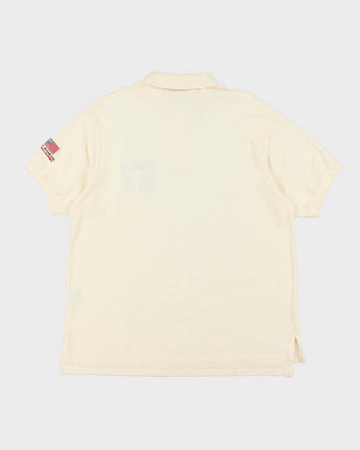 Vintage 90's Polo Jeans Embroidered Oversized Polo Shirt - L