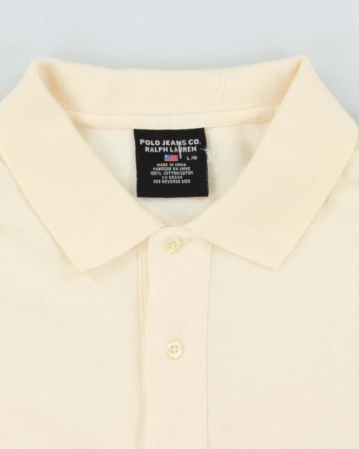 Vintage 90's Polo Jeans Embroidered Oversized Polo Shirt - L