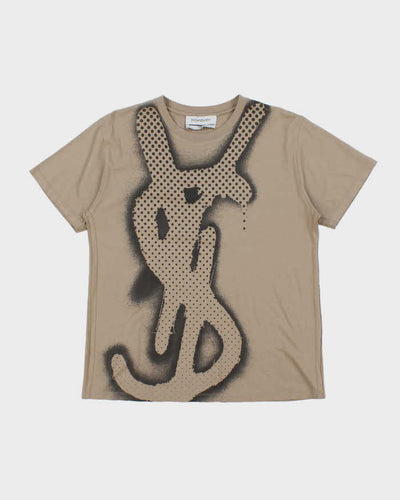Vintage 90's Yves Saint Laurent Graffiti Graphic T-Shirt - M