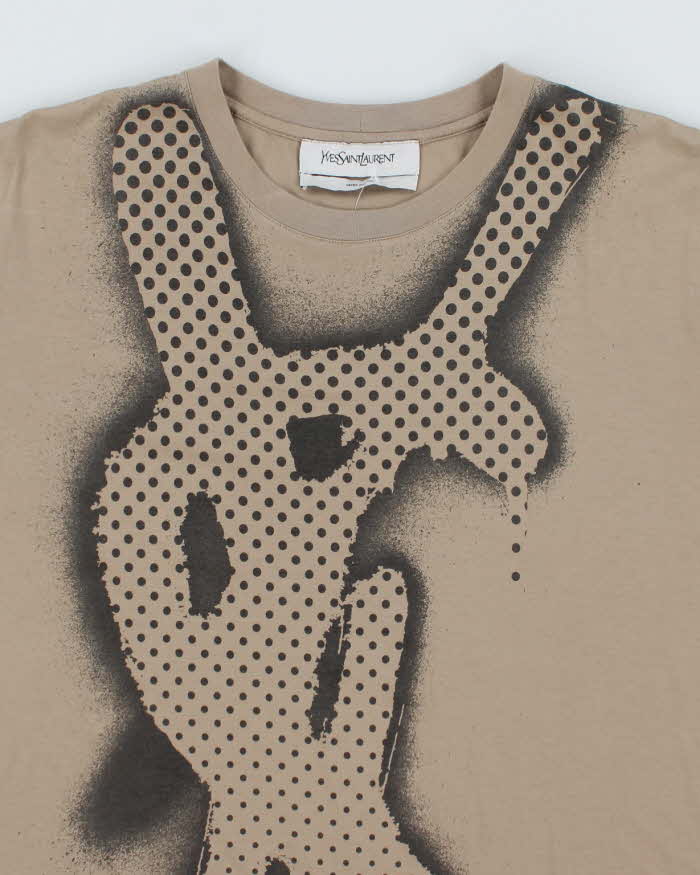 Vintage 90's Yves Saint Laurent Graffiti Graphic T-Shirt - M