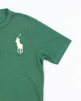 Vintage 2000's Ralph Lauren Quarter Button Embroidered T-Shirt - M