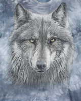 Vintage 2000's The Mountain Wolf Head Tie-Dye T-Shirt - M