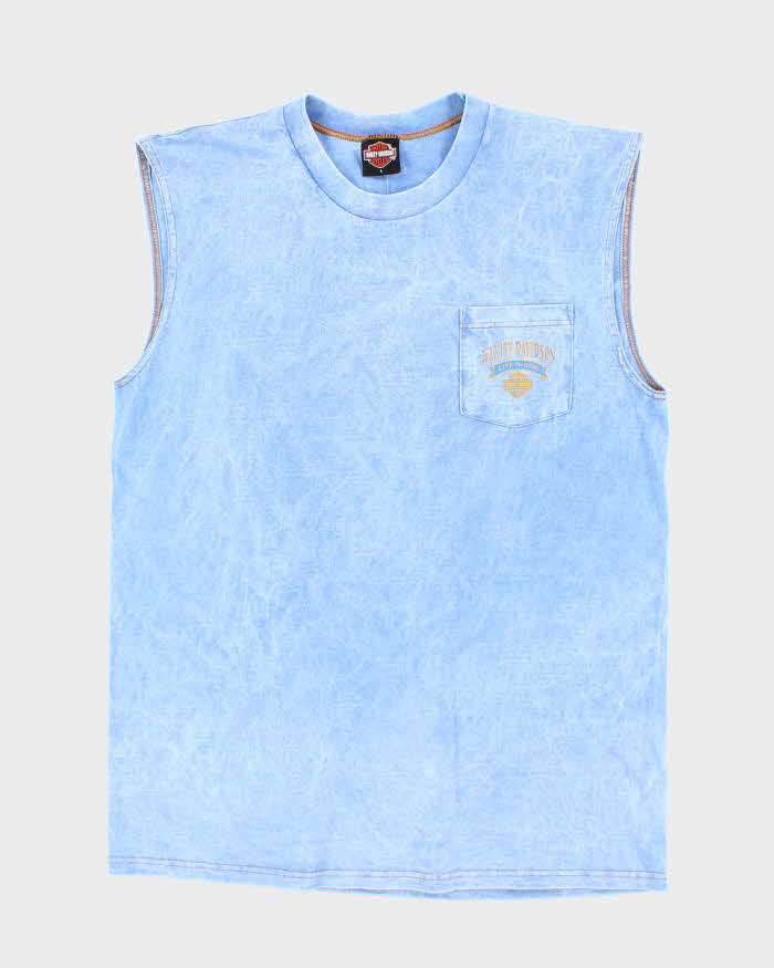 Vintage 2000's Harley Davidson Tie-Dye Pocket Vest - L