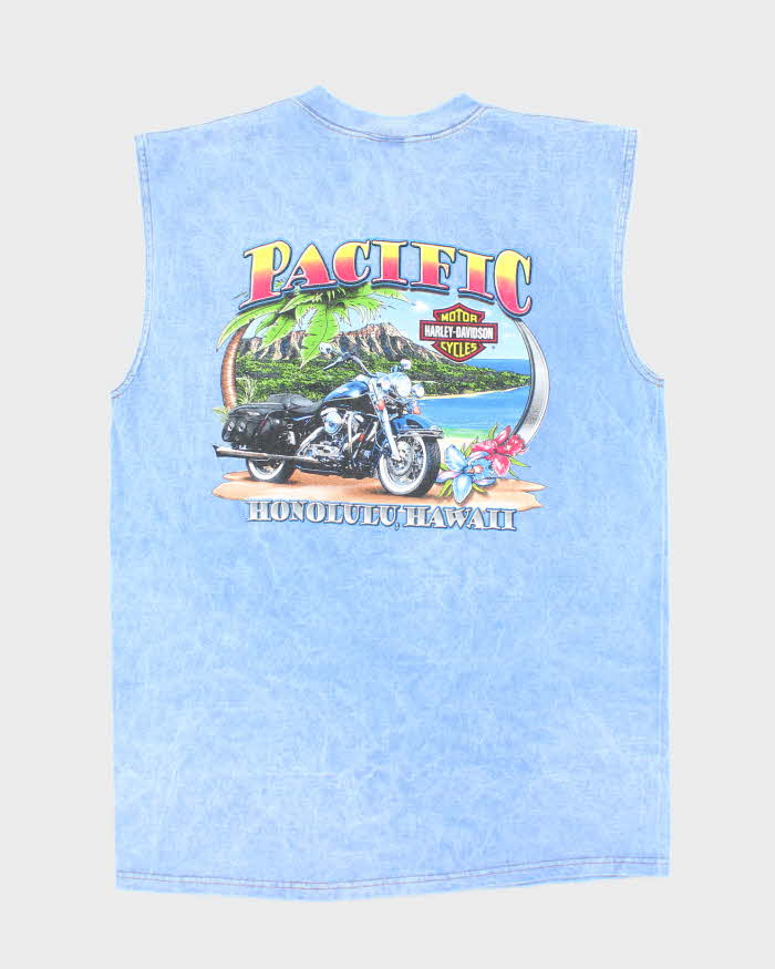 Vintage 2000's Harley Davidson Tie-Dye Pocket Vest - L