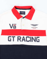 Vintage 2000's Hackett Aston Martin Embroidered Polo Shirt - XXL