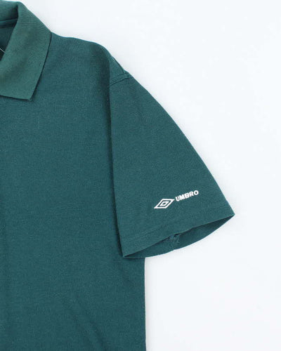 Vintage 90's Umbro Embroidered Polo Shirt - M