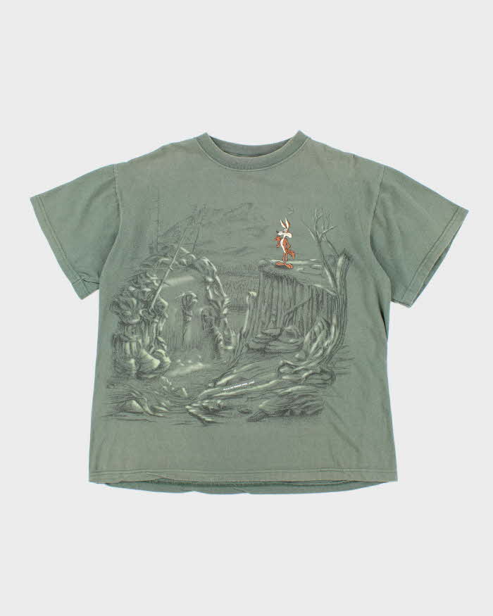 Vintage 2000's Looney Tunes Wylie Coyote Graphic T-Shirt - M