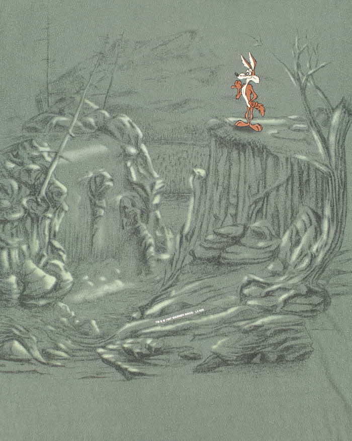 Vintage 2000's Looney Tunes Wylie Coyote Graphic T-Shirt - M