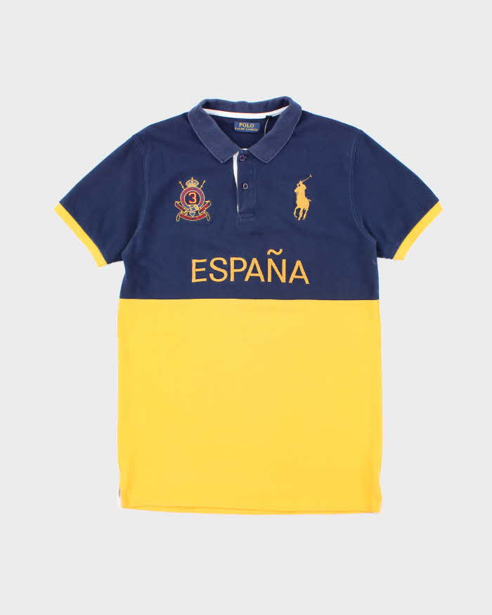 Vintage Y2K Ralph Lauren Espana Embroidered Polo Shirt - L