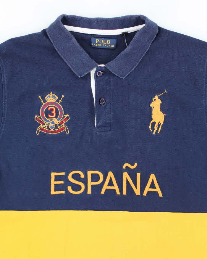 Vintage Y2K Ralph Lauren Espana Embroidered Polo Shirt - L – Rokit