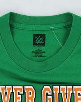 WWE John Cena Never Give Up Oversized Wrestling Graphic T-Shirt - L