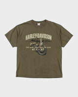 Vintage Harley Davidson War Graphic Biker T-Shirt - XL