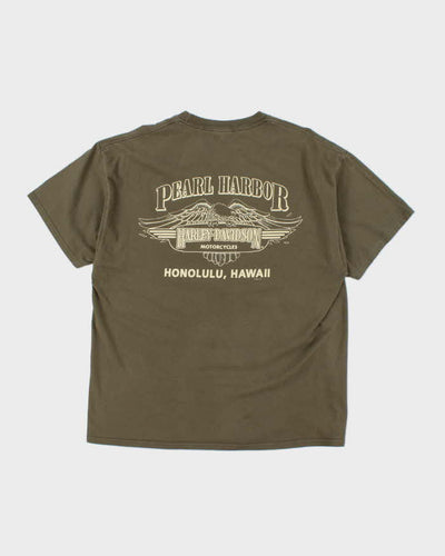 Vintage Harley Davidson War Graphic Biker T-Shirt - XL