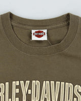 Vintage Harley Davidson War Graphic Biker T-Shirt - XL