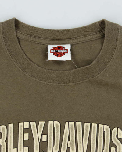 Vintage Harley Davidson War Graphic Biker T-Shirt - XL