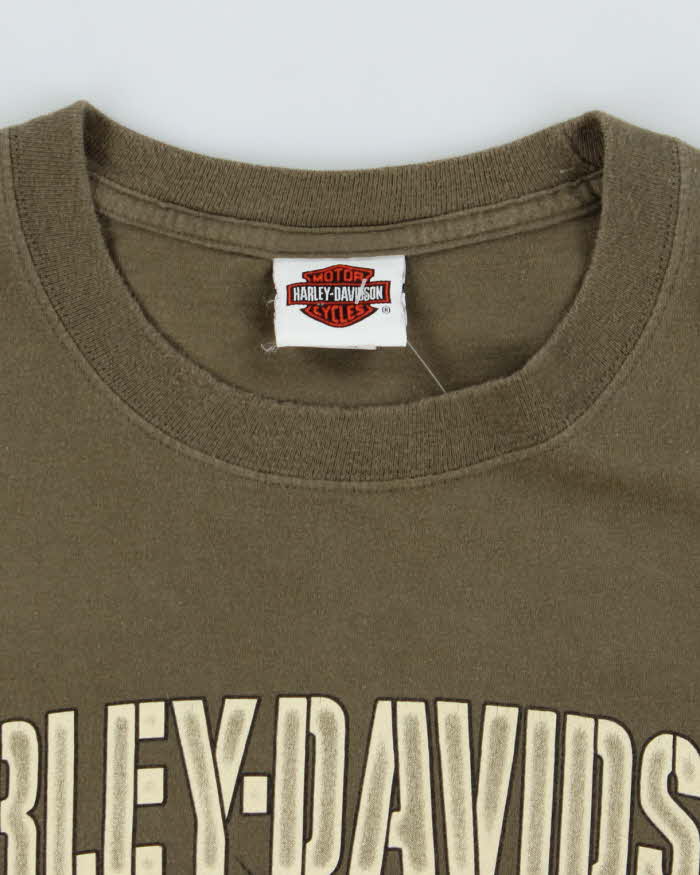 Vintage Harley Davidson War Graphic Biker T-Shirt - XL
