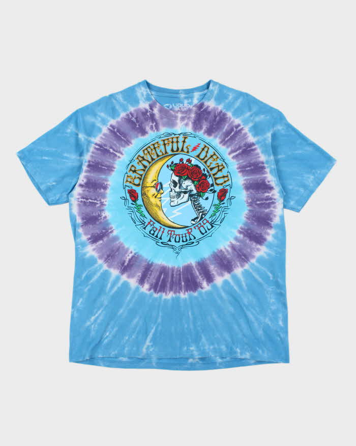 Vintage 2000's Liquid Blue Grateful Dead Skeleton Graphic T-Shirt - XL