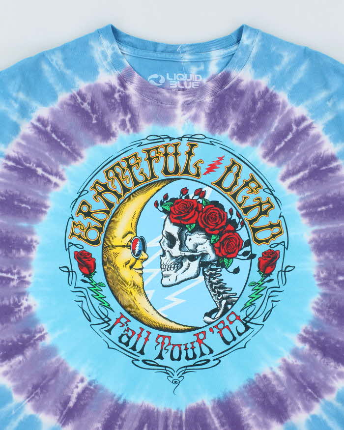 Vintage 2000's Liquid Blue Grateful Dead Skeleton Graphic T-Shirt - XL