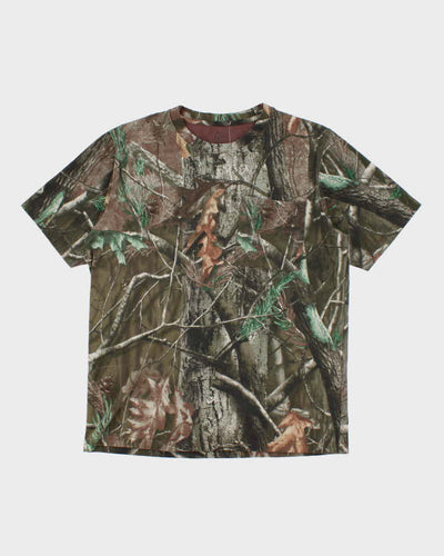 Vintage 2000's Camouflage Pocket T-Shirt - M