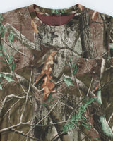Vintage 2000's Camouflage Pocket T-Shirt - M
