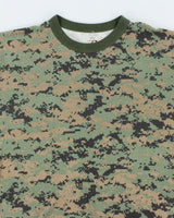 Vintage Y2K Green Digital Camouflage Army T-Shirt - XL