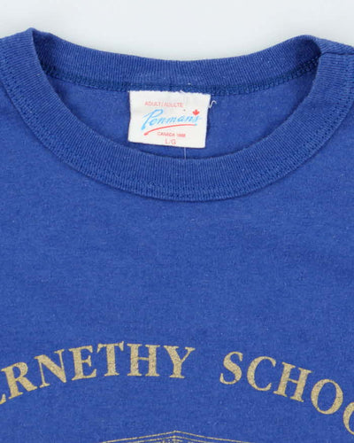 Vintage 80's Abernethy School Single Stitch T-Shirt - L