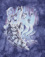 Vintage 2000's The Mountain Tie-Dye Wolf Graphic T-Shirt - L
