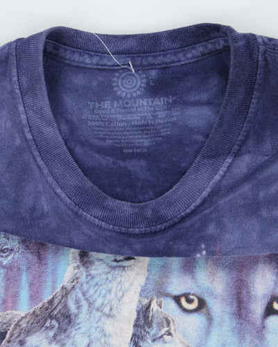 Vintage 2000's The Mountain Tie-Dye Wolf Graphic T-Shirt - L