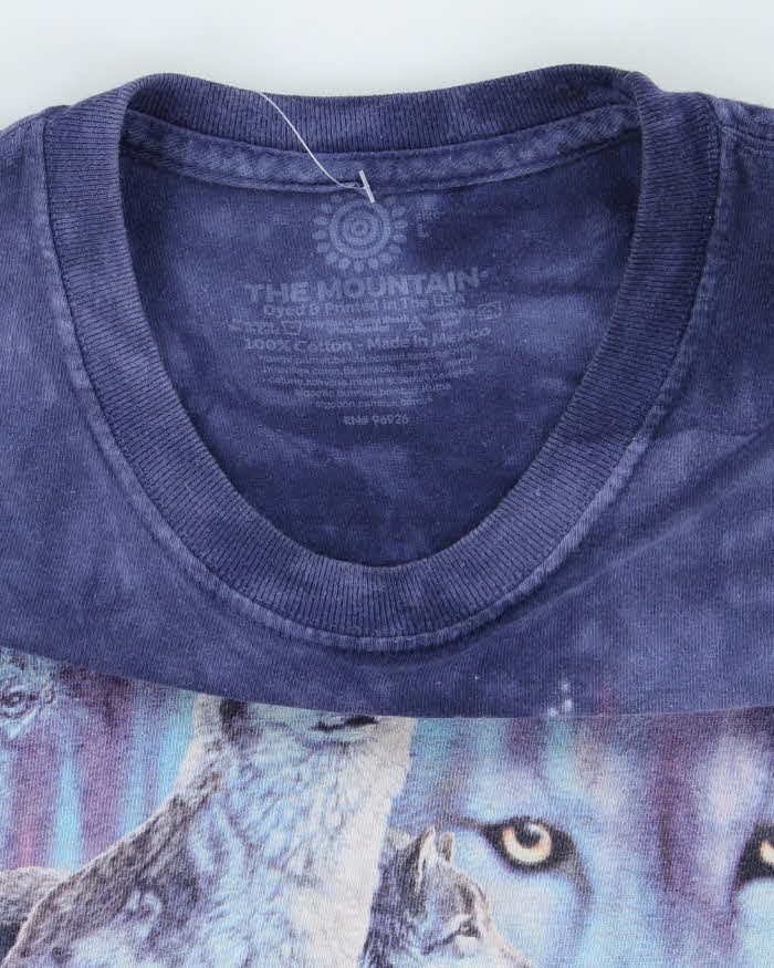 Vintage 2000's The Mountain Tie-Dye Wolf Graphic T-Shirt - L