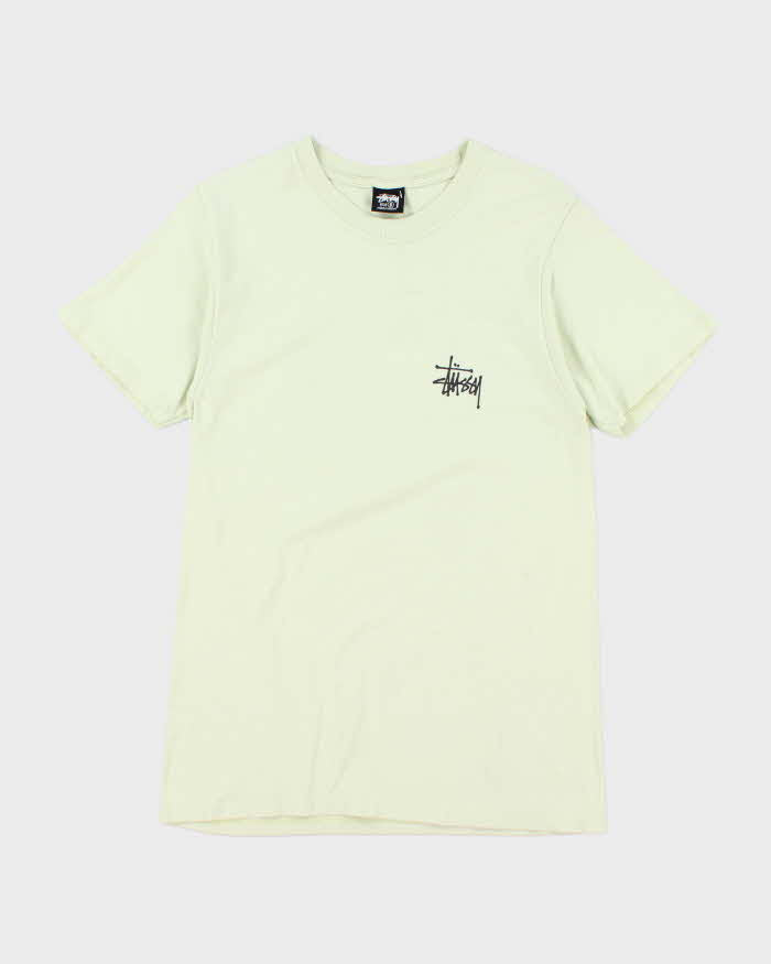 Stussy Classic Script Logo Graphic T-Shirt - S