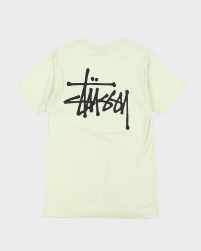 Stussy Classic Script Logo Graphic T-Shirt - S