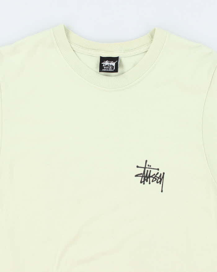 Stussy Classic Script Logo Graphic T-Shirt - S