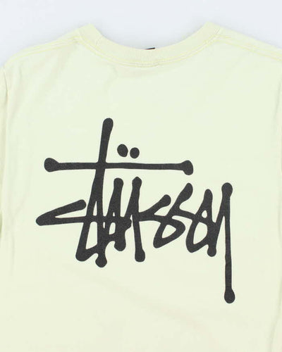 Stussy Classic Script Logo Graphic T-Shirt - S