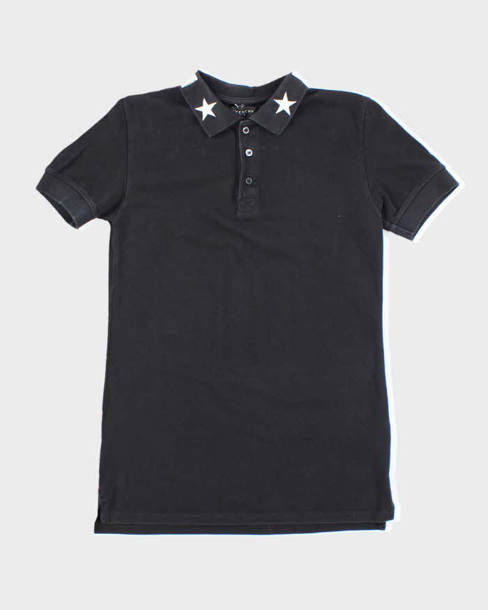 Vintage Y2K Givenchy Embroidered Collar Polo Shirt - S