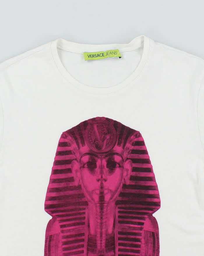 Vintage Y2K Versace Jeans Pharaoh Graphic T-Shirt - M