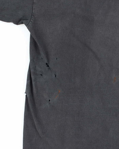 Vintage Y2K Pirate Skull Distressed Graphic T-Shirt - L