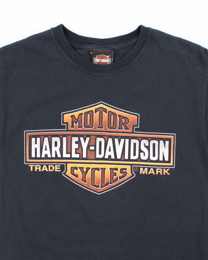 Vintage 2000's Harley Davidson Biker Spell Out T-Shirt - S