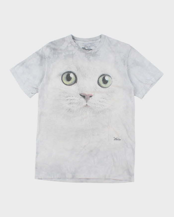 Vintage The Mountain Big Cat Face Graphic T-Shirt - S