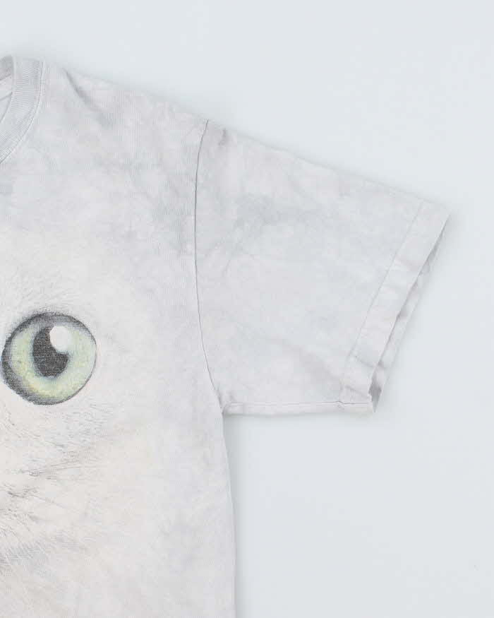 Vintage The Mountain Big Cat Face Graphic T-Shirt - S
