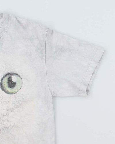 Vintage The Mountain Big Cat Face Graphic T-Shirt - S