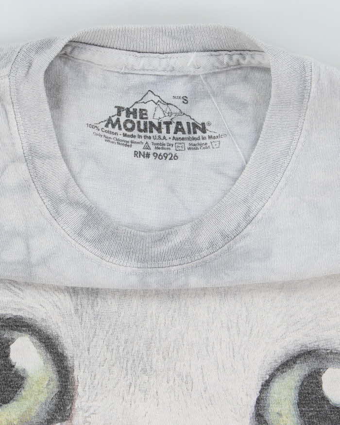 Vintage The Mountain Big Cat Face Graphic T-Shirt - S