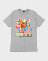 Vintage 2000's Stussy Allied Forces Flags Graphic T-Shirt - M