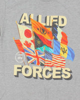 Vintage 2000's Stussy Allied Forces Flags Graphic T-Shirt - M